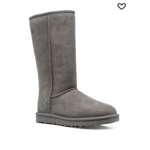 UGG gray side zip boots